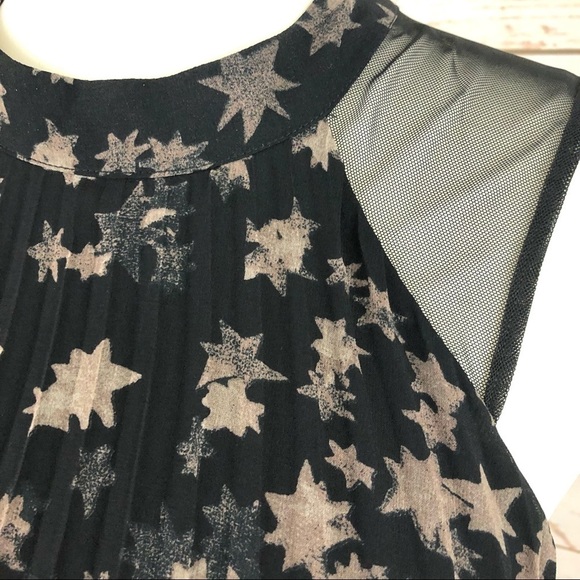 NWT BCBG Generation Sleeveless Galaxy Star Trapeze Swing Dress - Picture 5 of 10